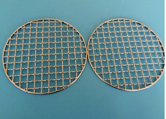 Twill Weave Welded Ss201 1.0mm Round Bbq Grill Mesh