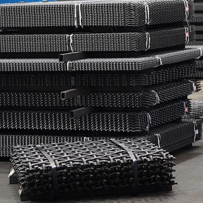 อัตราการผ่านที่ดีที่สุด Crimp สายกรอง Mesh สําหรับก้อนหินหินและแร่